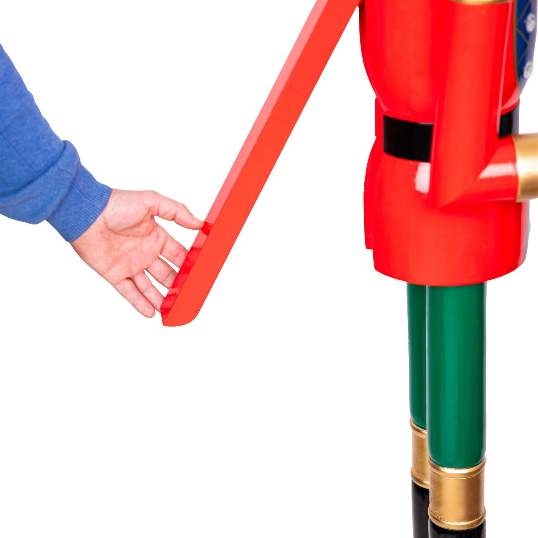 Christmas Nutcrackers Tree Wooden 120cm Figures Classic Xmas Ornament Decoration