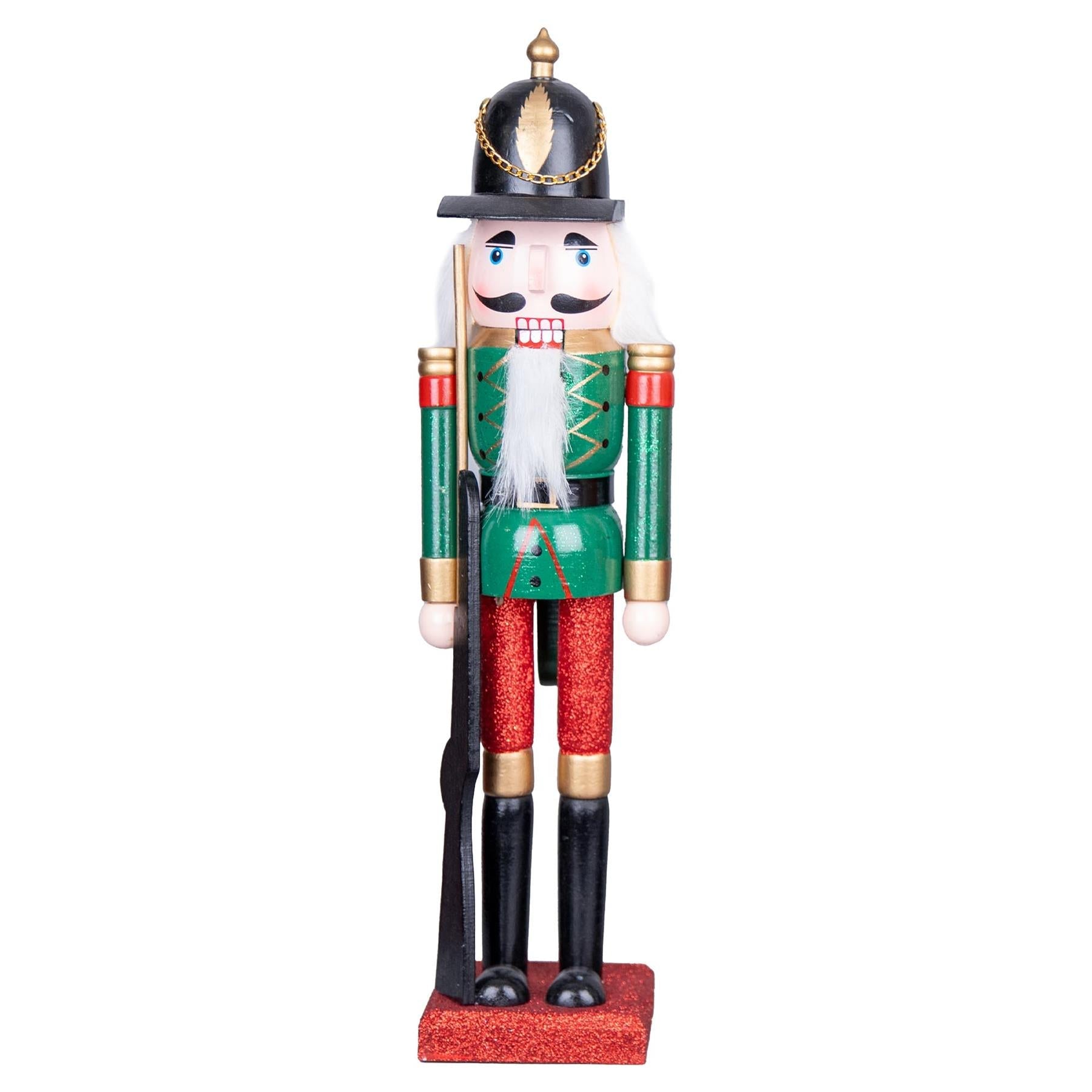 Christmas Tree Nutcrackers Wooden 43cm Figures Xmas Decoration Ornament 3Pcs Set