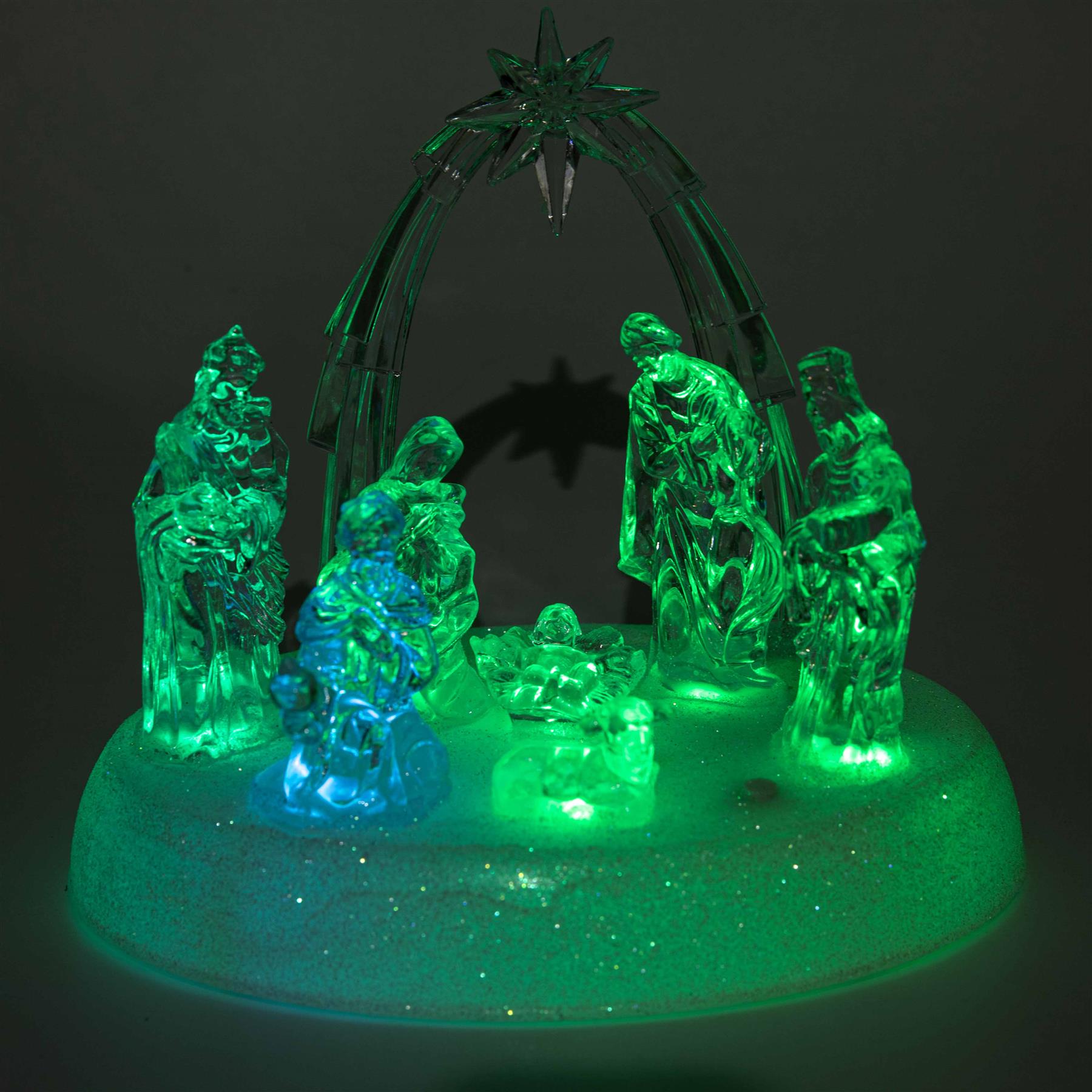 Christmas Nativity Led Light Up Set With Music Xmas Decoration 11532