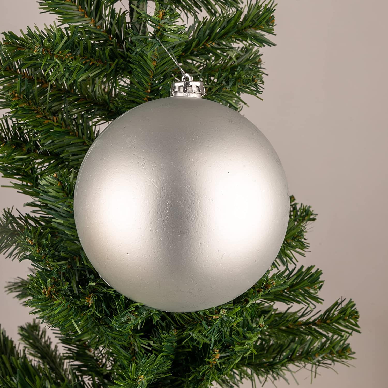 Baubles Silver 10Cm-3Pcs Set