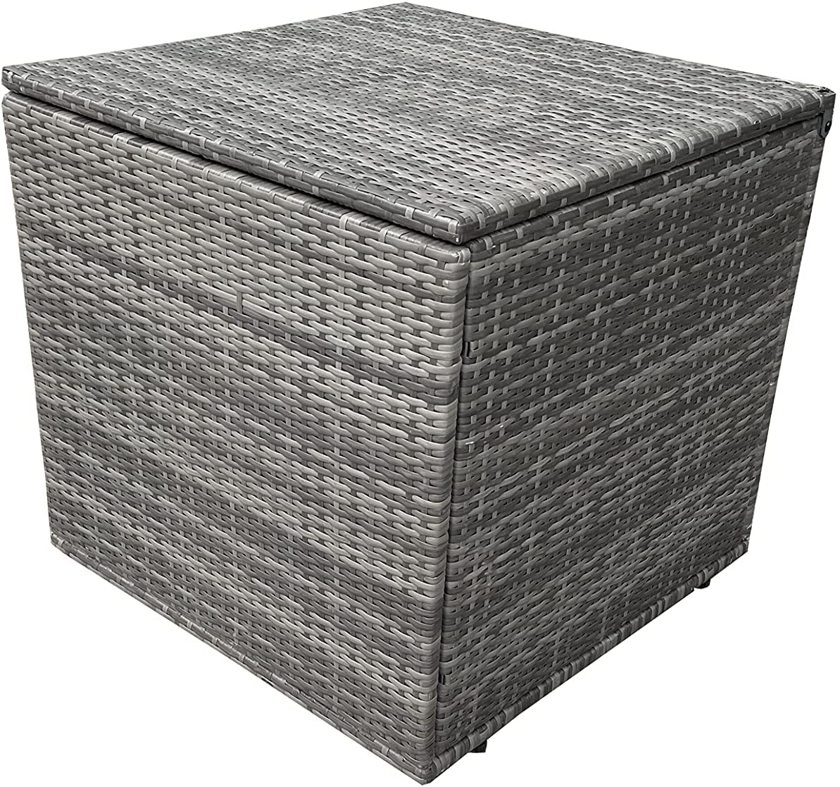 8 Seater Grey Rattan Sofa with Two Stools, One 1 Seater, One 2 Seater and One 3 Seater Sofa