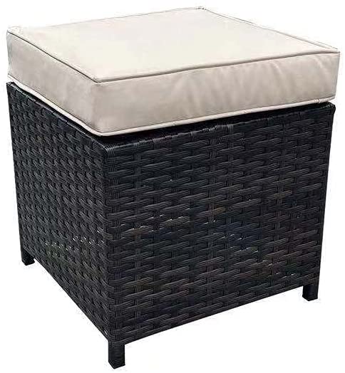 7 Seater Dark Brown Rattan Sofa Set