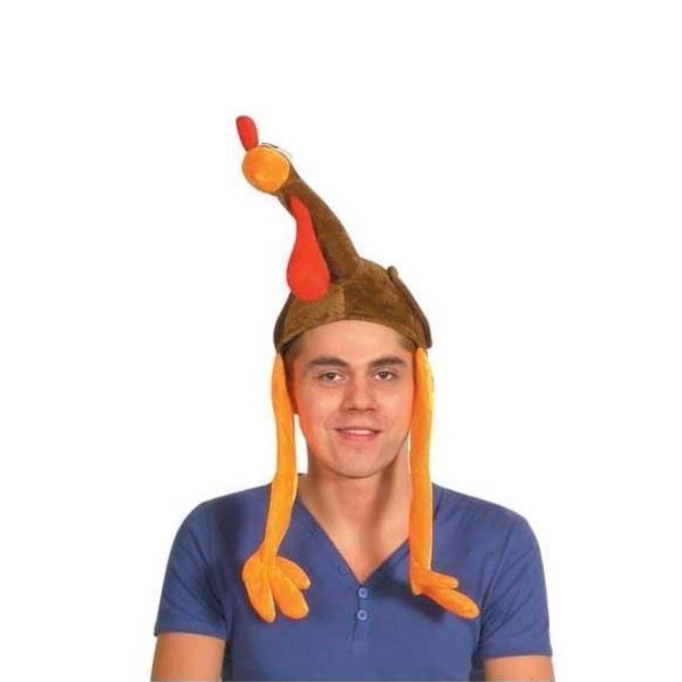 Turkey Gobbler Hat Cap Long Legs Christmas Hat Fancy Dress Party Costume Xmas