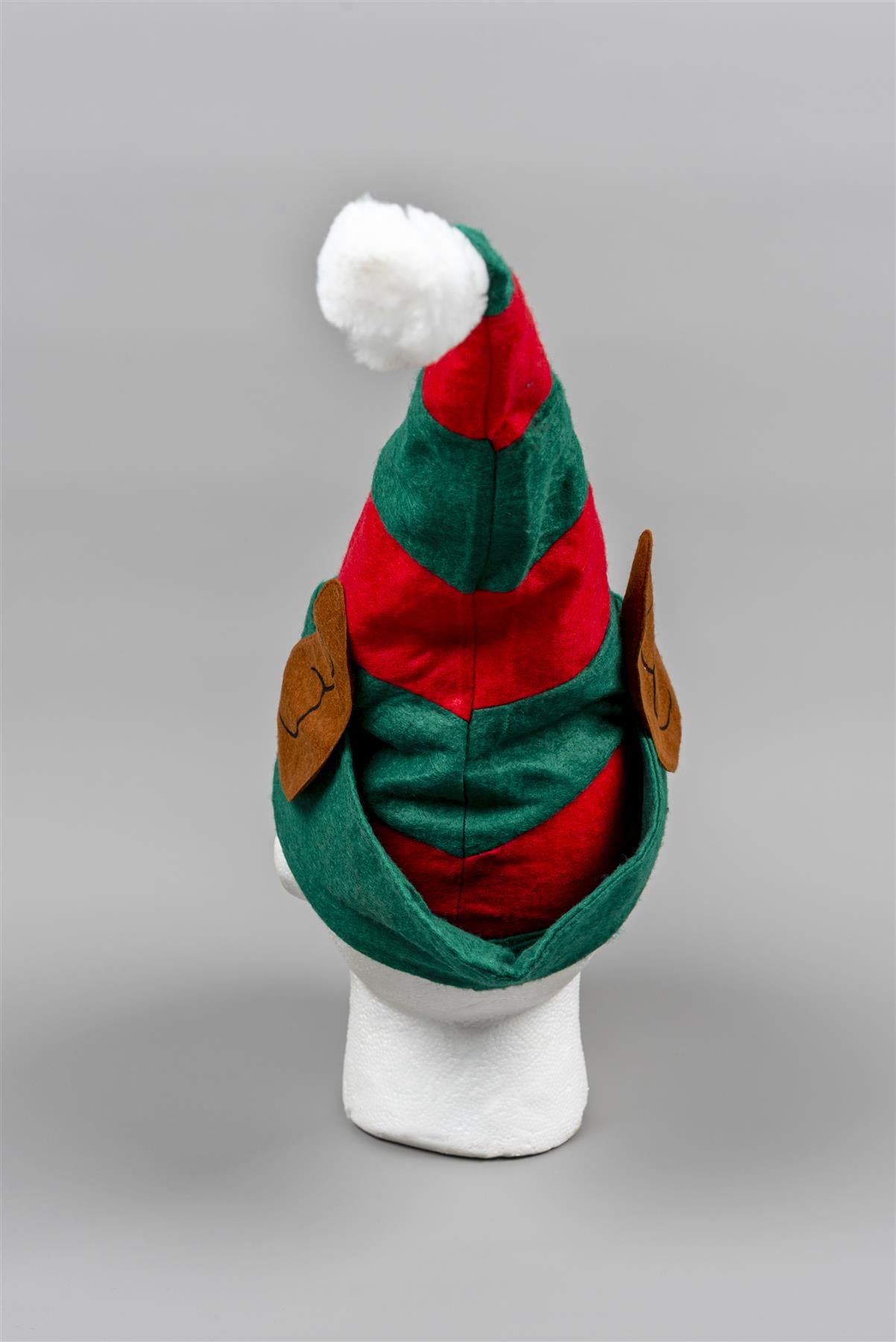 1Pcs Christmas Elf Hat Polyester Xmas Hat Fancy Dress Costume One Size Fun Hat