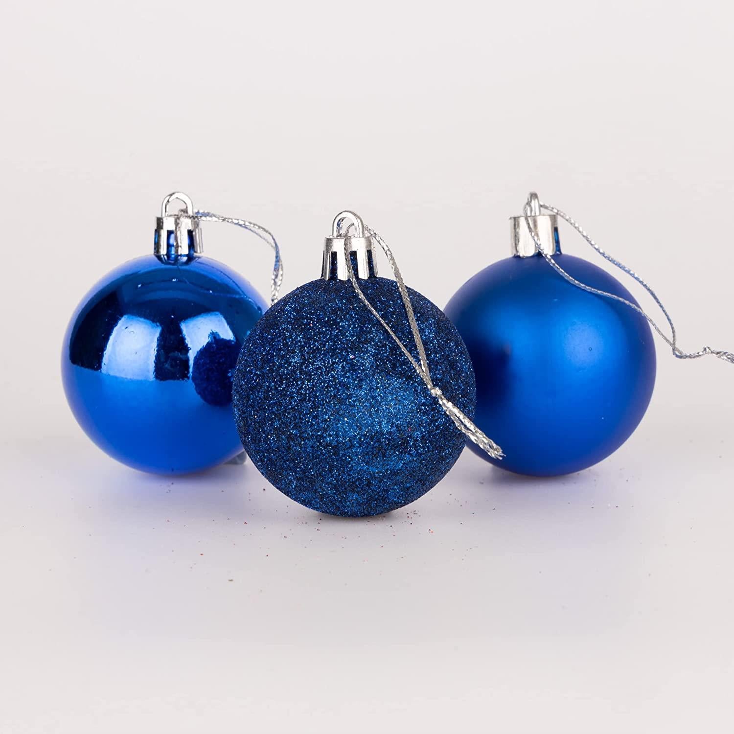 Baubles Blue 6Cm-6Pcs Set -Pvc