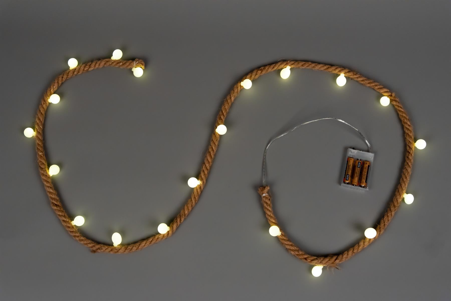 Christmas Party Room Wall Decorations 20 Led Battery Operated Hemp Rope String