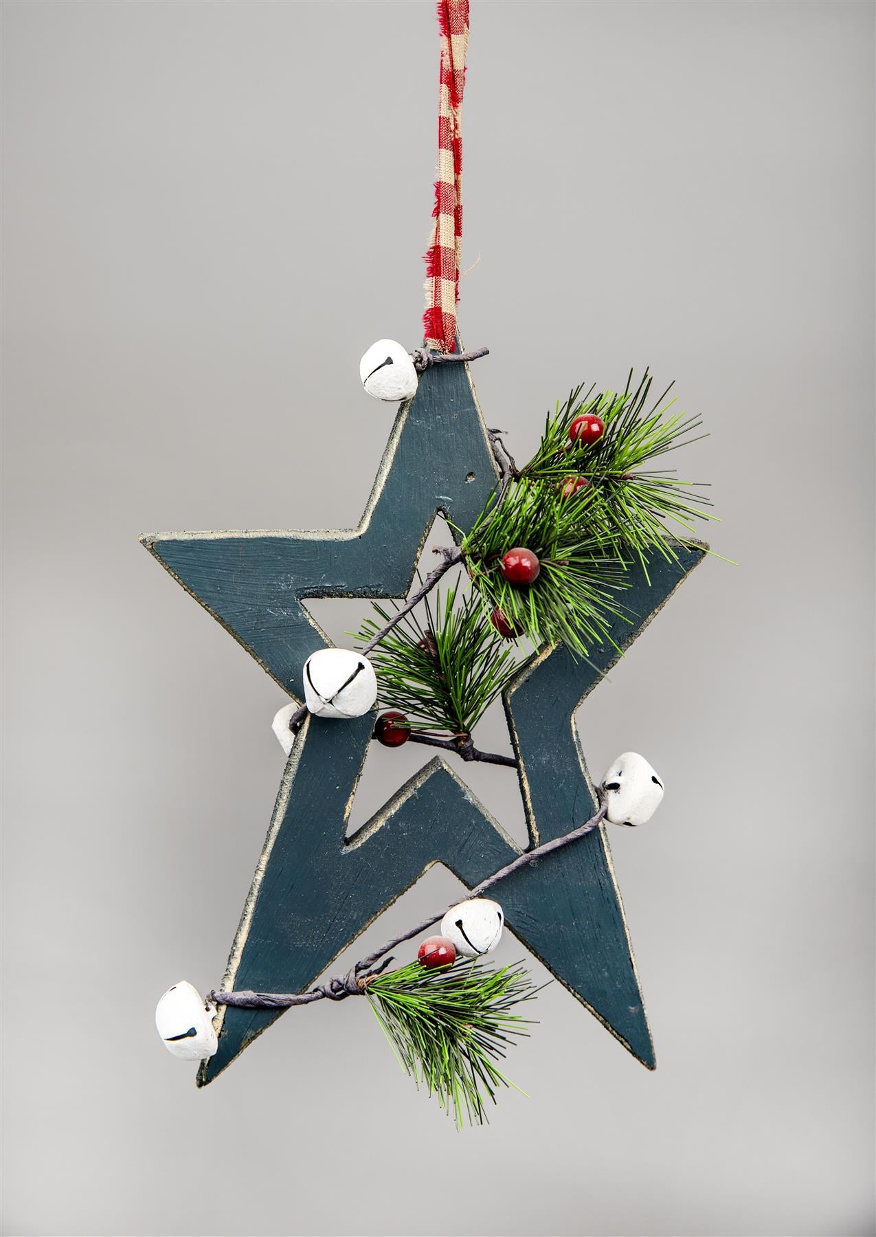 Hanging Decorations Green Star 26 Cm