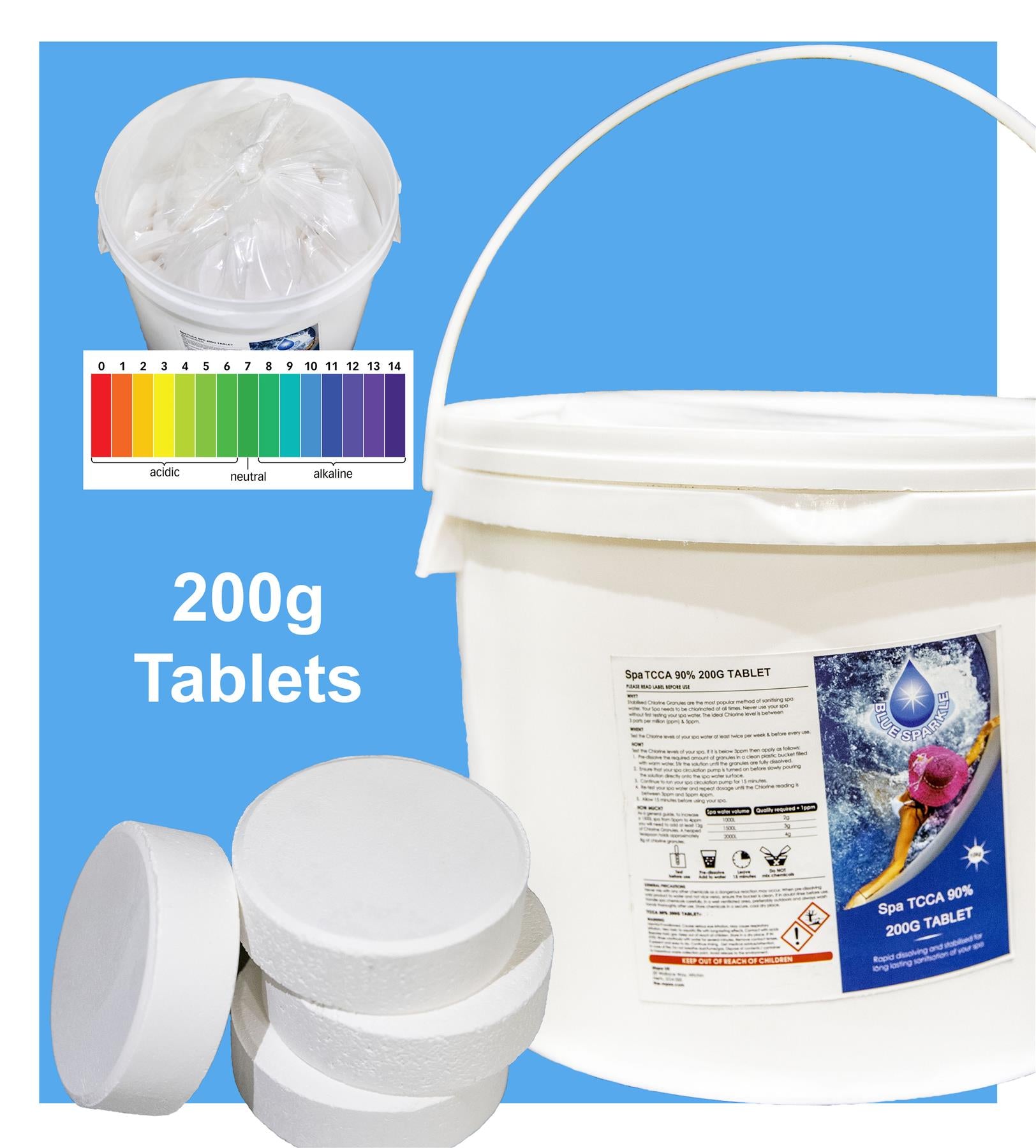 Chlorine Tablets 10kg (200g Each)