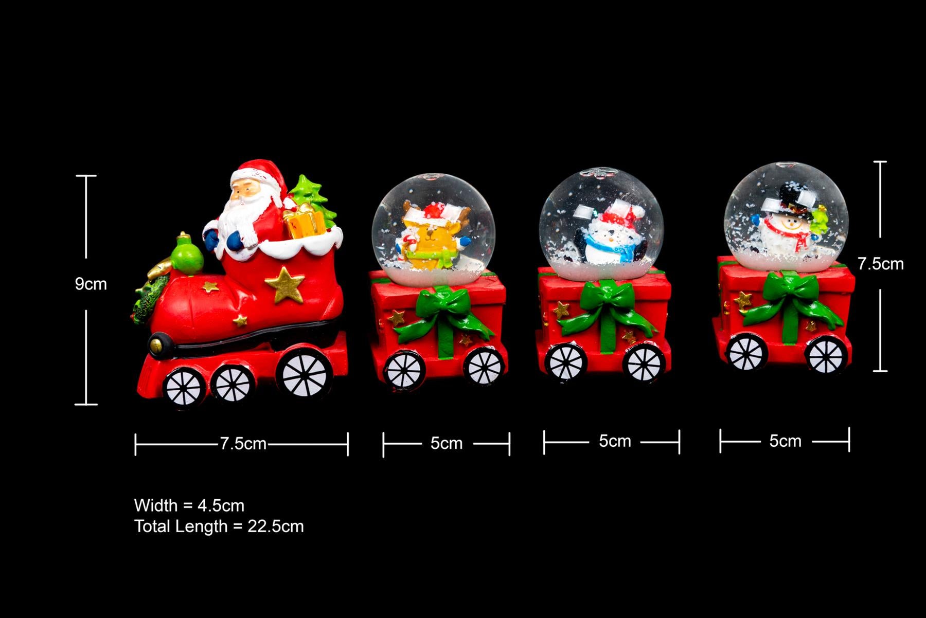 Novelty Train Set Christmas Snow Globe Xmas Home Decor Decorations
