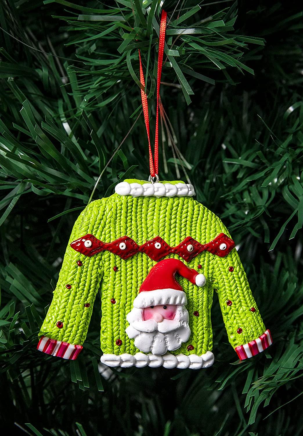Christmas Hanging Decorations 12Pcs Ceramic Jumpers