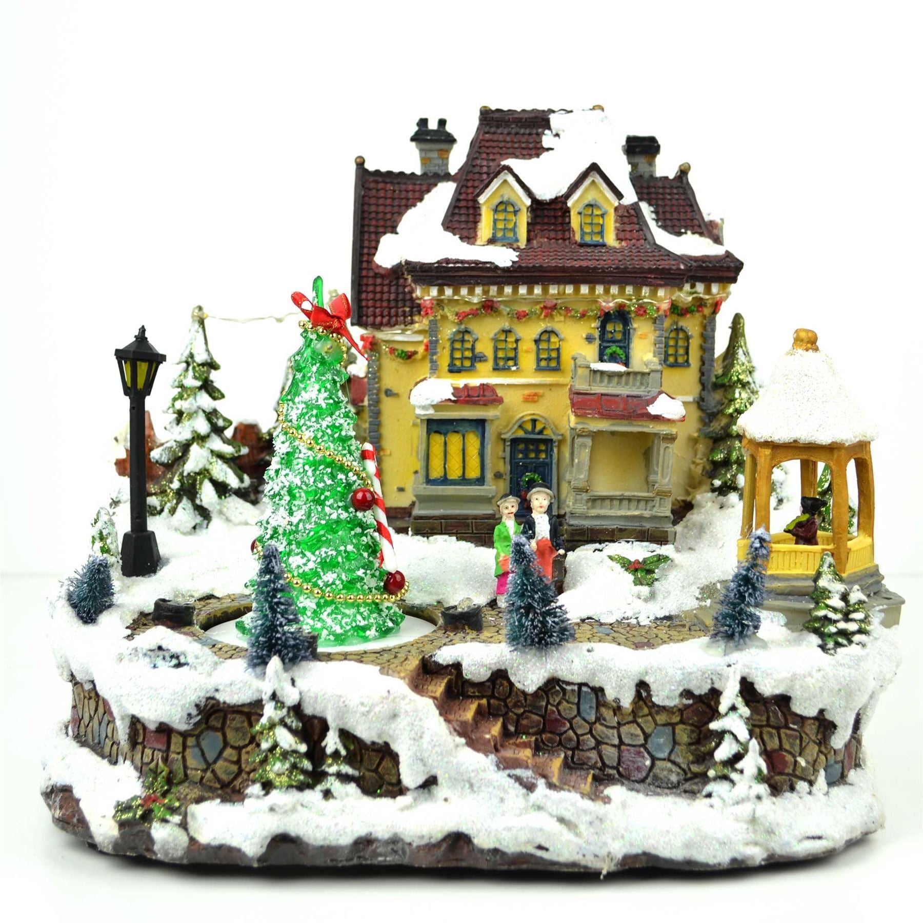 Big Christmas Led Musical Light Up Sculpture Nativity Set Xmas Home Decorations