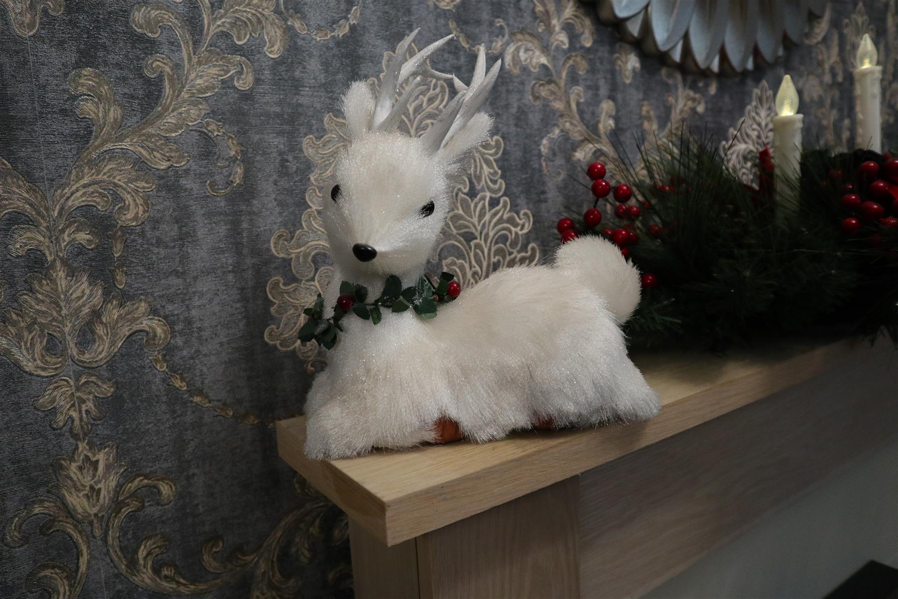 25 Cm Decorative Lying Deer
