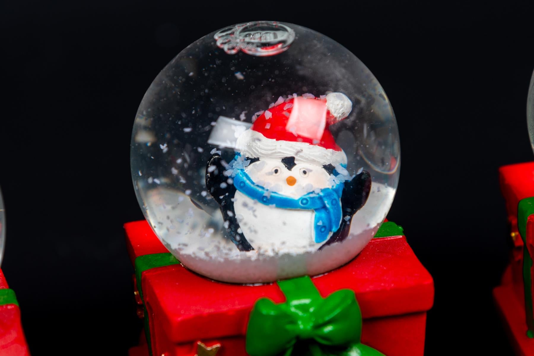 Novelty Train Set Christmas Snow Globe Xmas Home Decor Decorations