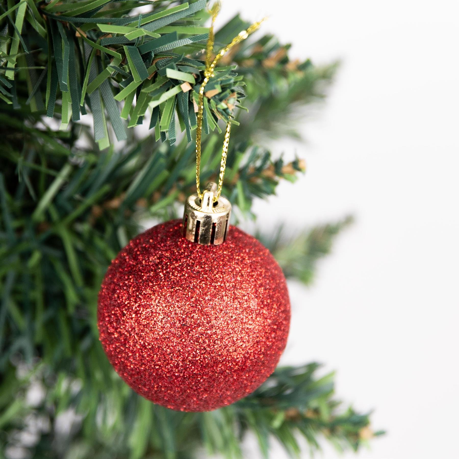 Baubles Dark Red 5Cm-9Pcs Set -Pvc