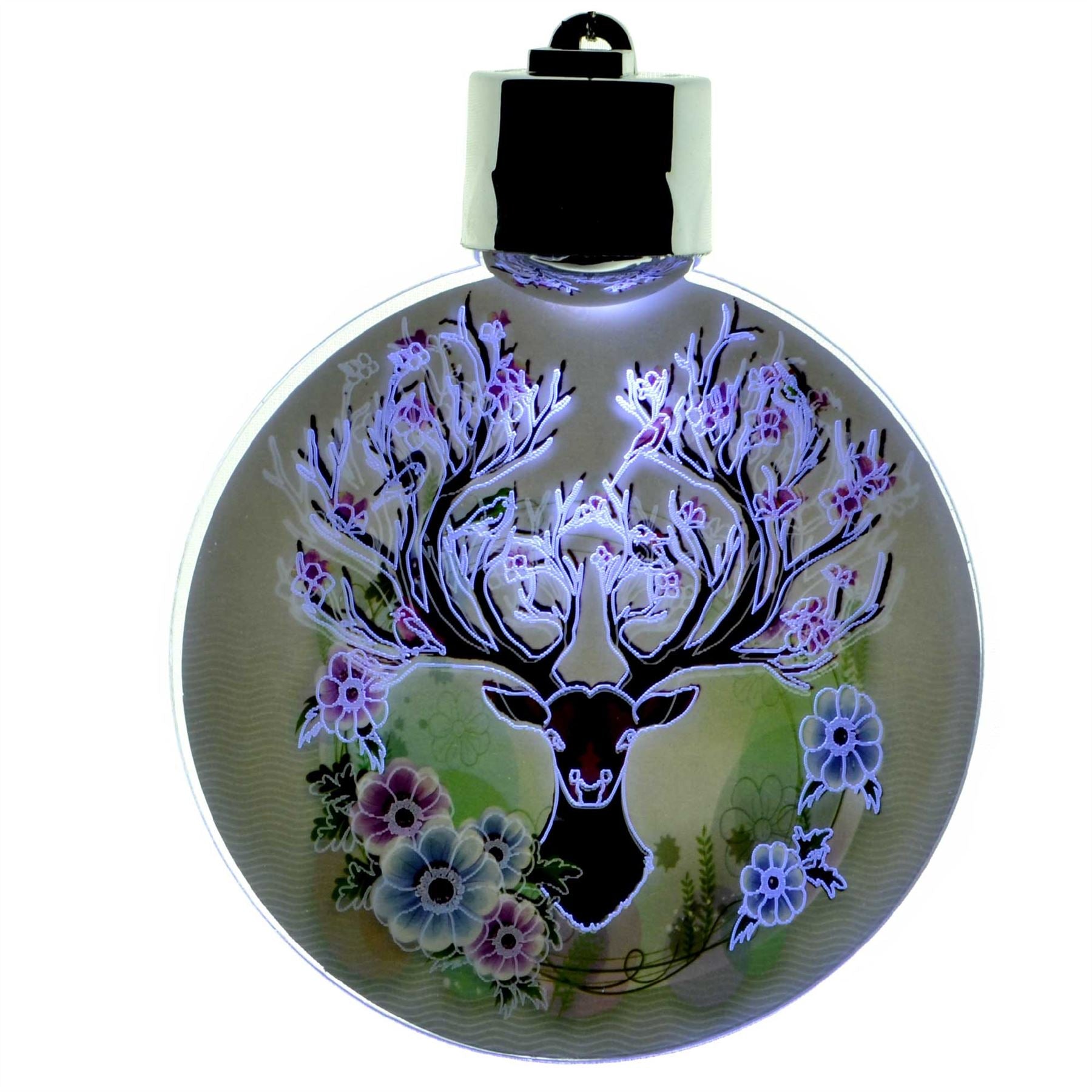 3D Reindeer Led Christmas Tree Hanging Decoration Ornaments Xmas Gifts