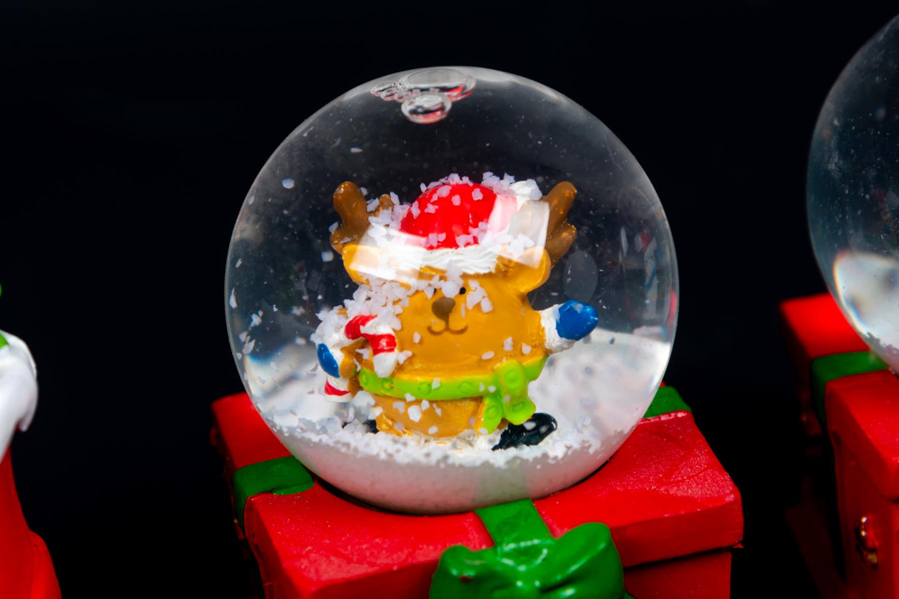 Novelty Train Set Christmas Snow Globe Xmas Home Decor Decorations