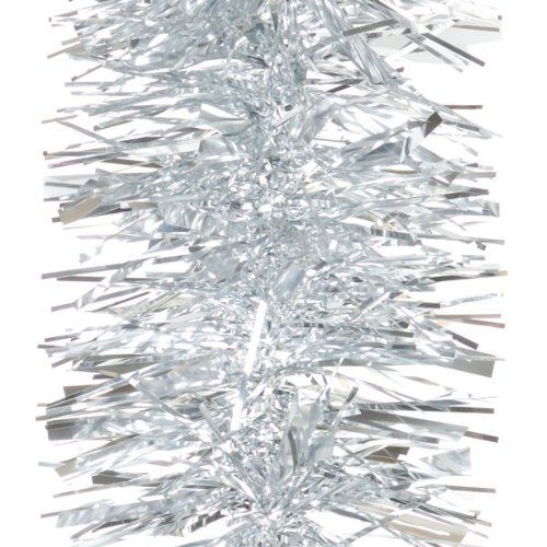 Silver Tinsel Tree Decoration 1.8M