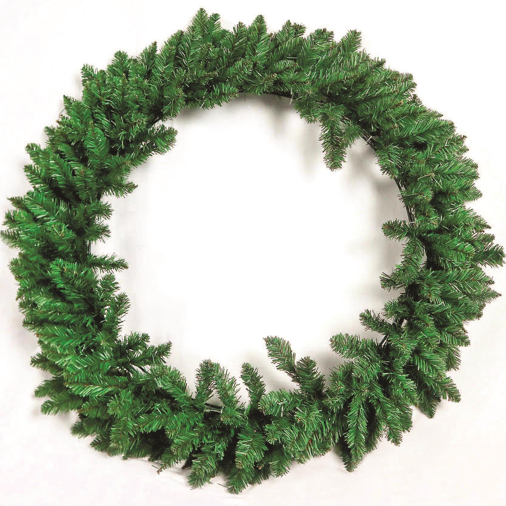 100Cm Prelit Green Imperial Wreath 150Led