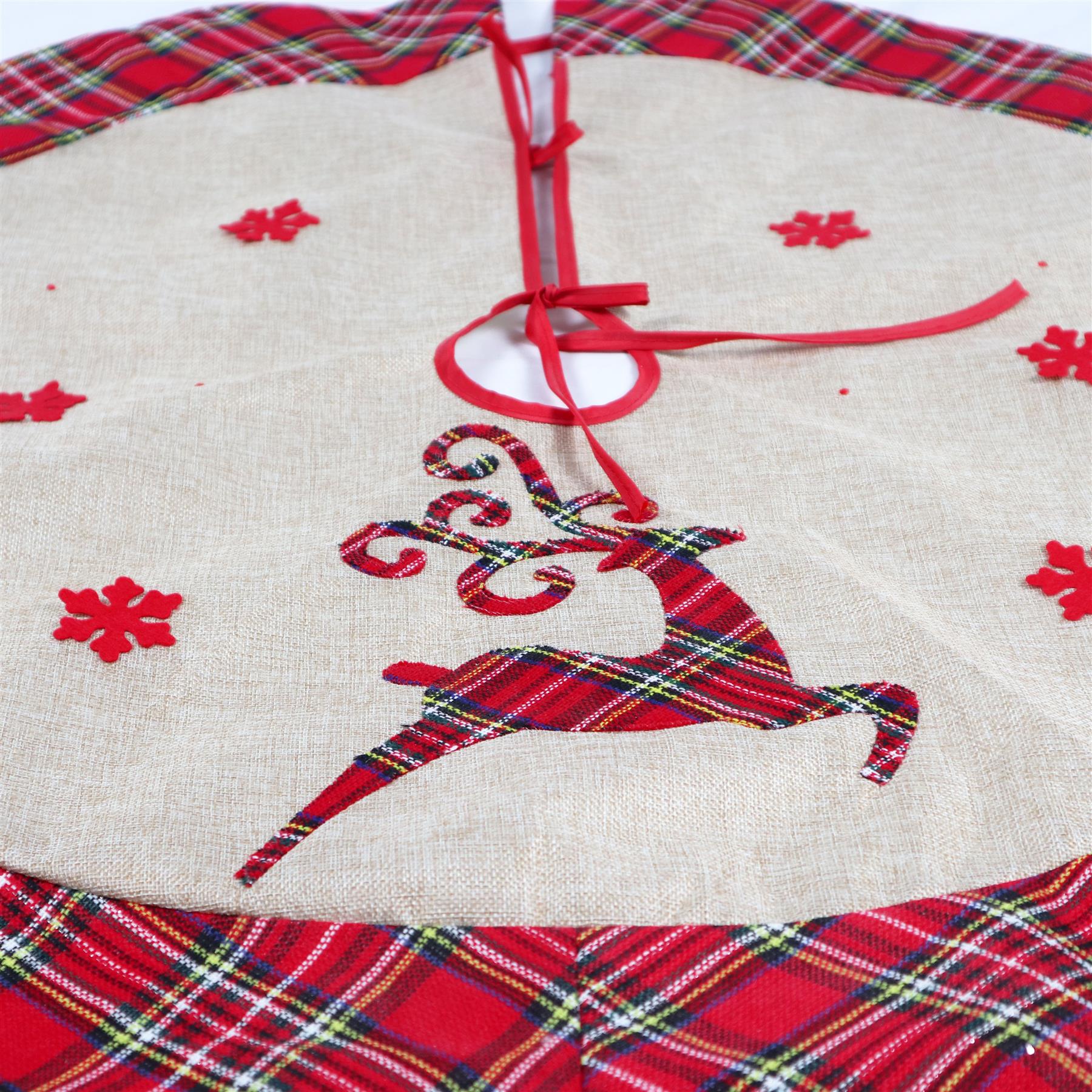 Christmas Tree Skirt Reindeer 86 Cm