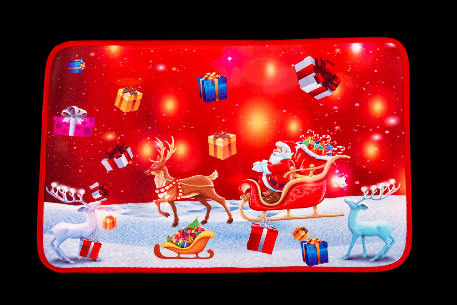 1 Pcs Christmas Door Mats Assorted Santa Xmas Floor Rugs Washable