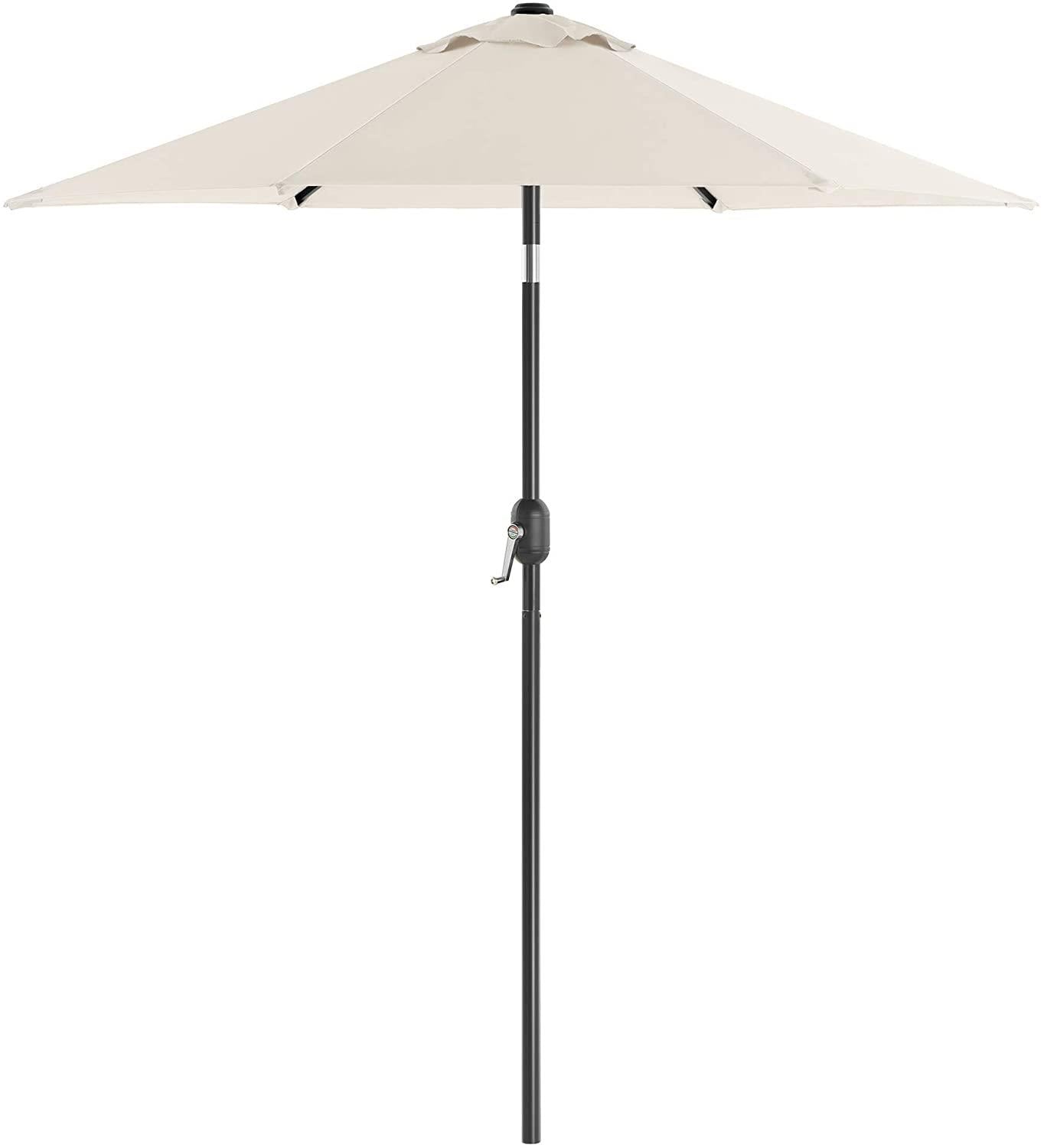 3m Garden Parasol Umbrella Tilting with Crank Handle Beige