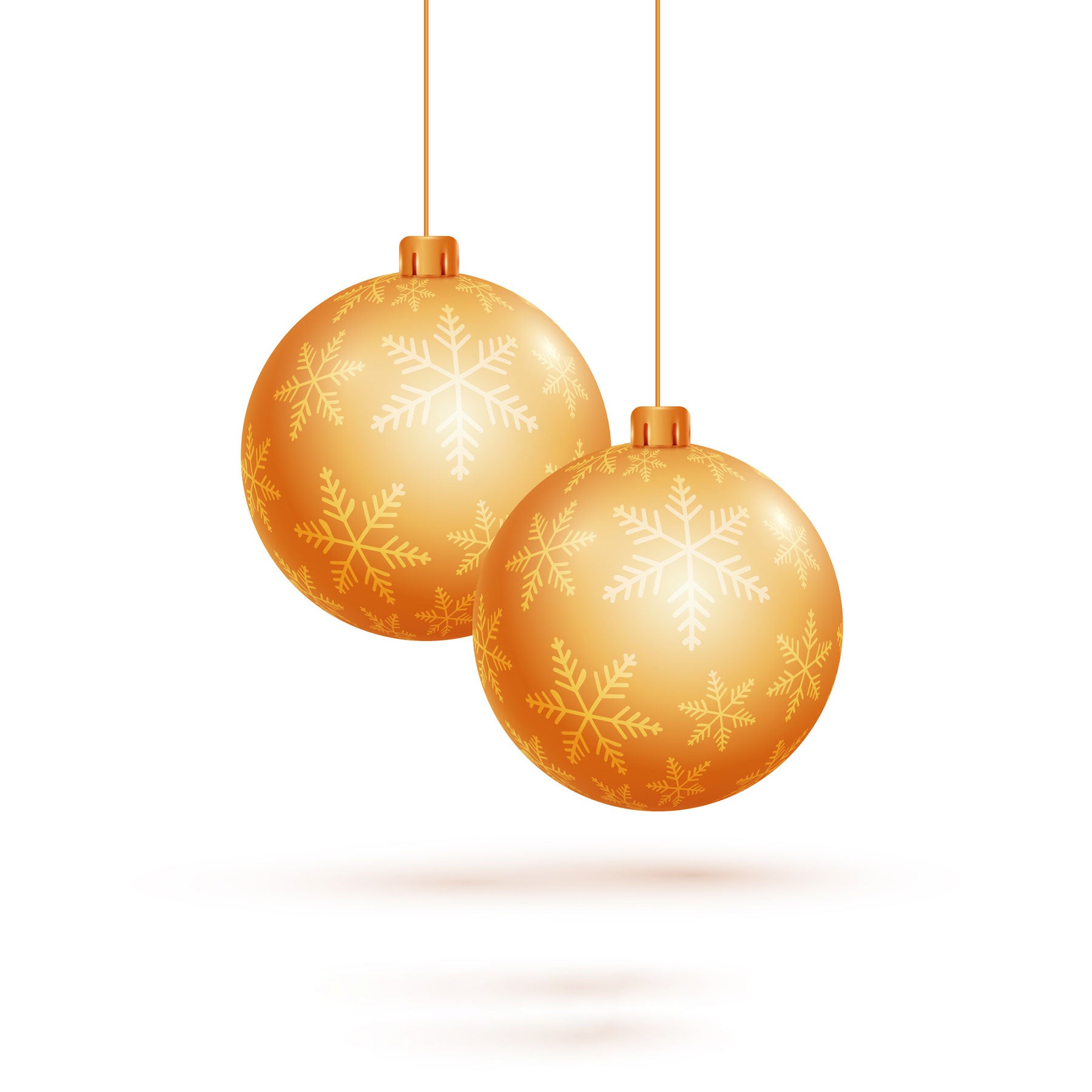 Baubles Deep Gold 10Cm 3Pcs Set Pvc