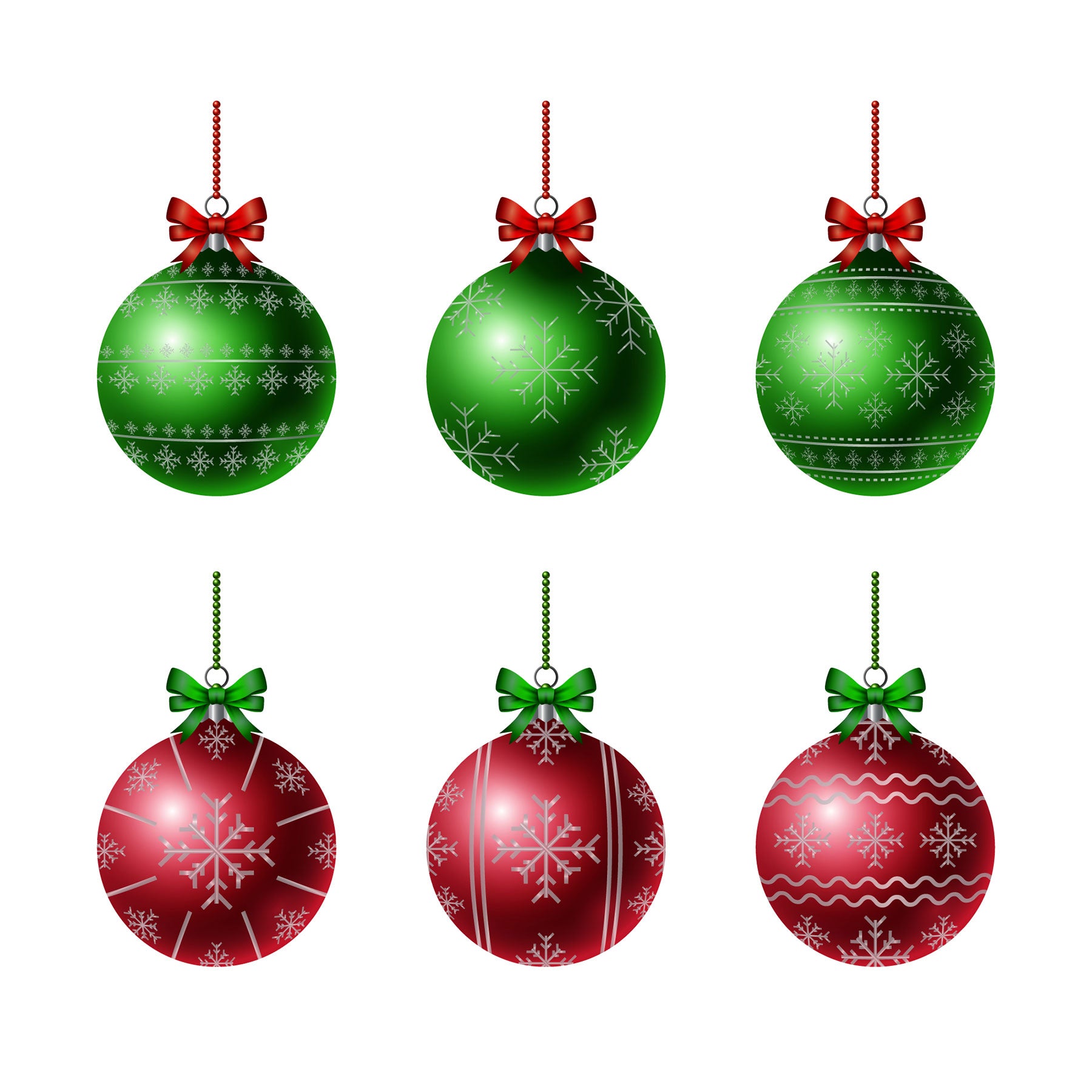 Baubles Dark Green 6Cm 6Pcs Set Pvc