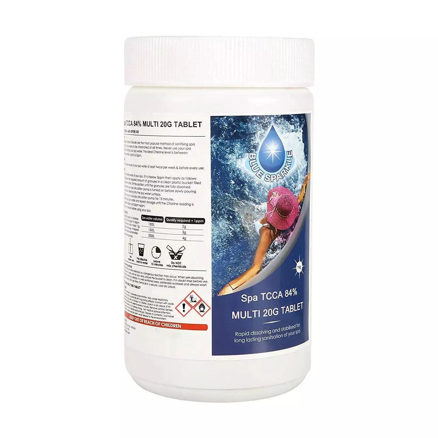 Chlorine Tablets (4 in 1) 1kg (20g Each) - Chemical