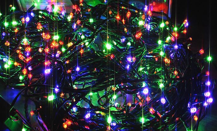 100 LED Fairy Lights Christmas Outdoor Main Plug-In Xmas Home Garden Tree Decor
