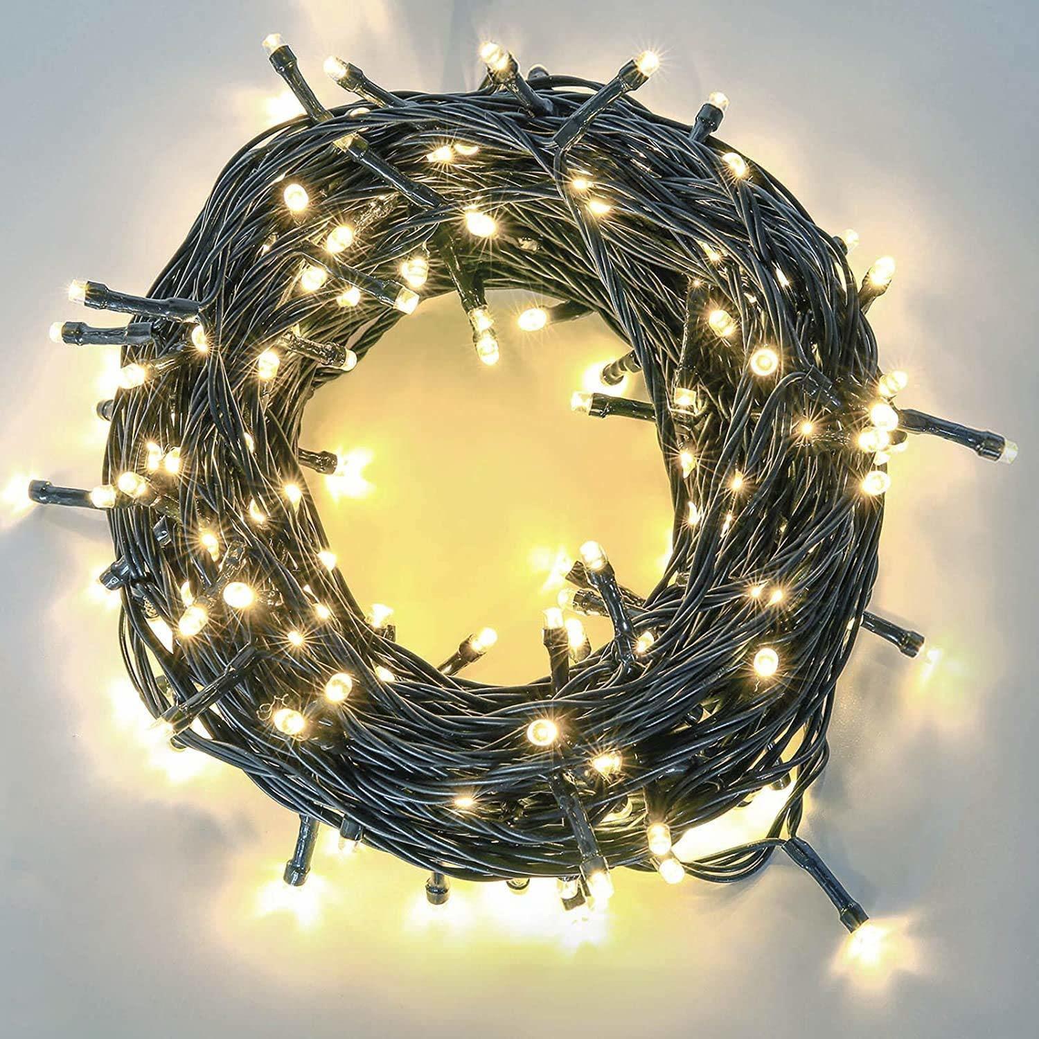 100 LED Fairy Lights Christmas Outdoor Main Plug-In Xmas Home Garden Tree Decor
