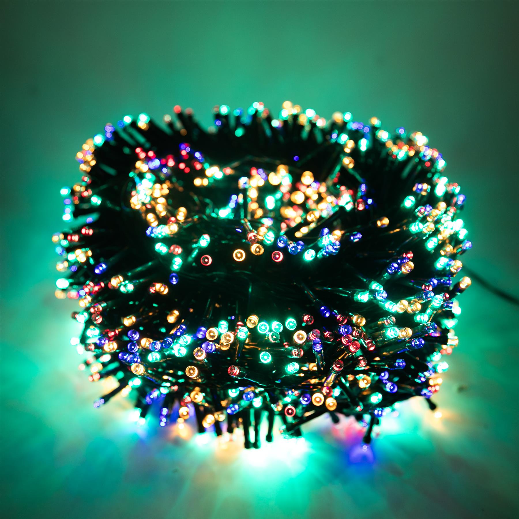 1000LED Compact Christmas Lights Mains String Multifunction Tree Home Xmas Decor