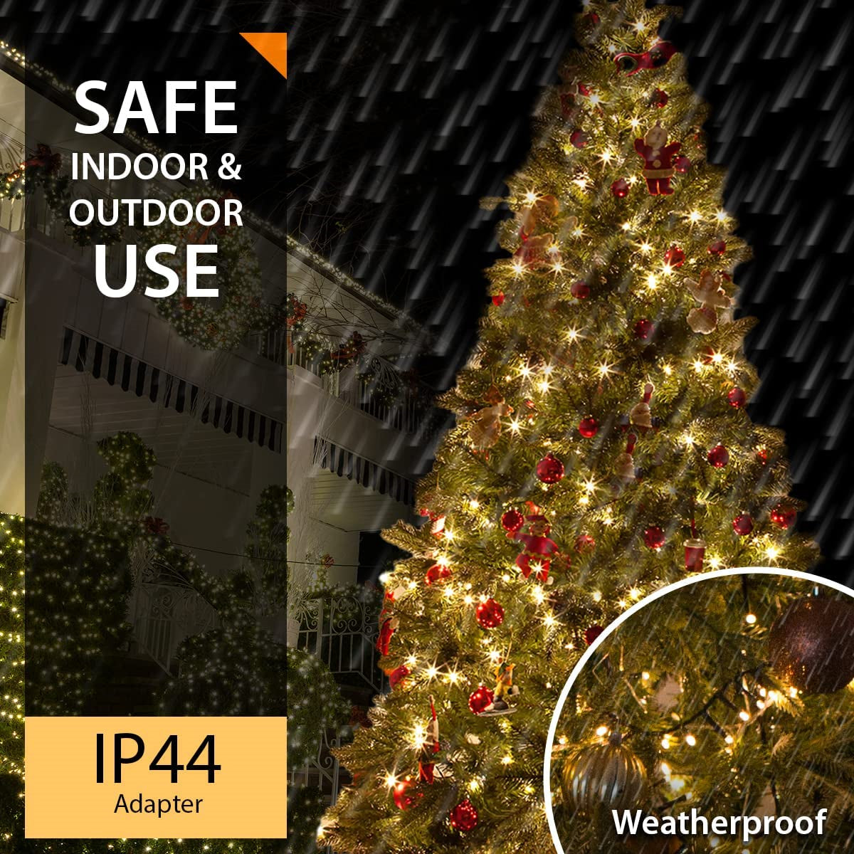 1000LED Compact Christmas Lights Mains String Multifunction Tree Home Xmas Decor