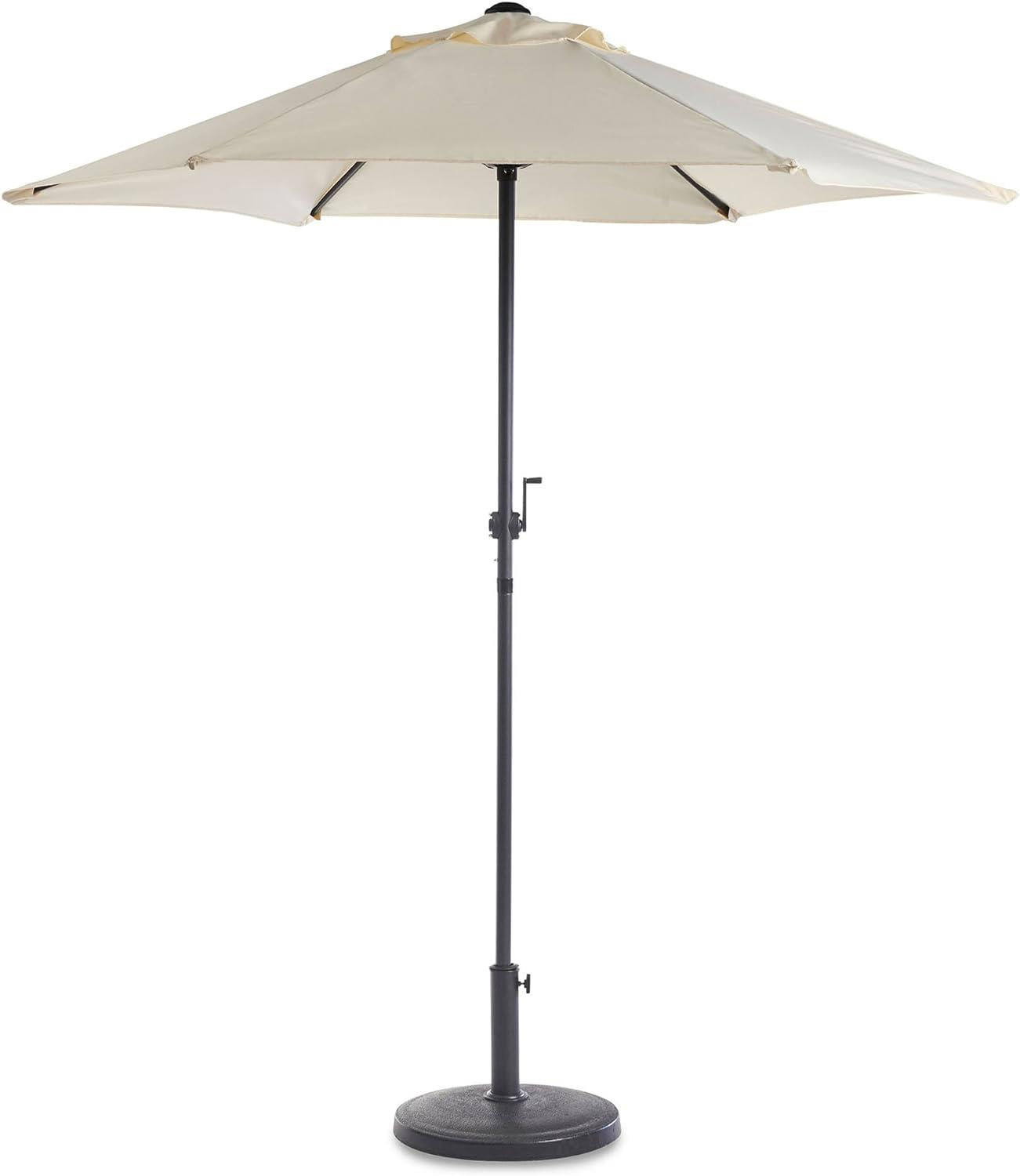 12Kg Black Round Concrete Parasol Base
