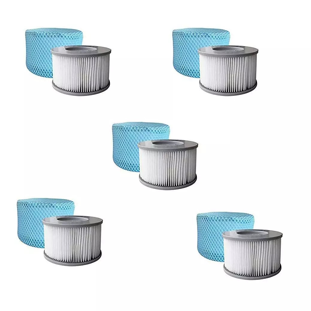 12pcs 90 Pleats Filter Cartridge and 2 Mesh Covers - B0303606