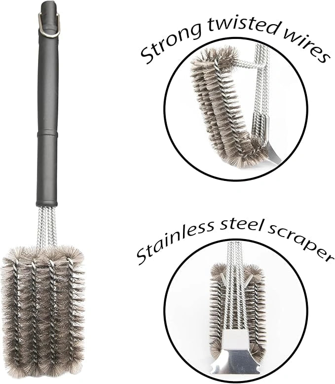 18inch Barbecue Cleaning Brush & Scraper for Grill Stainless Steel