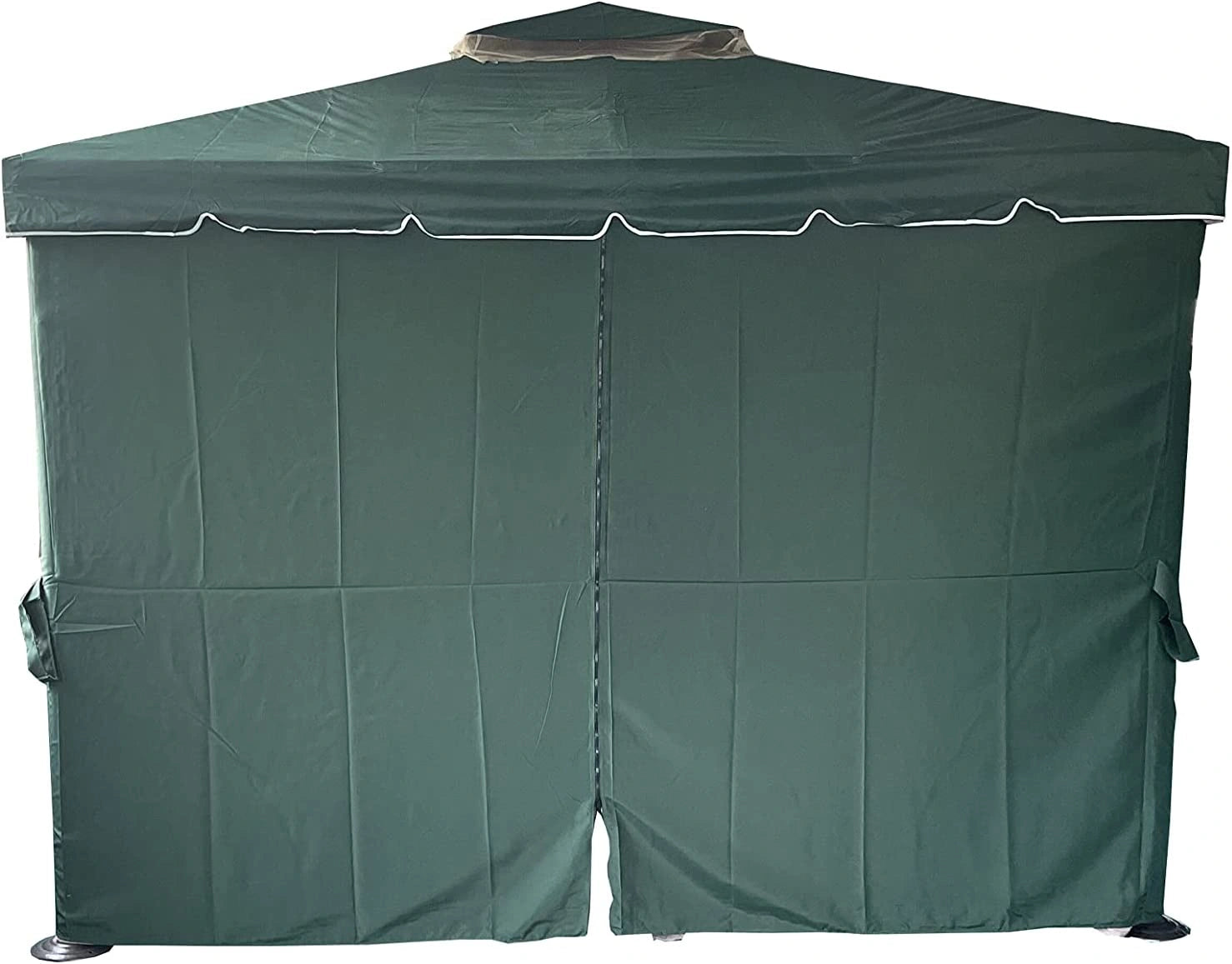 3x4x2.75m Green Gazebo with Nets Aluminium Frame and Powder coated Steel Roof