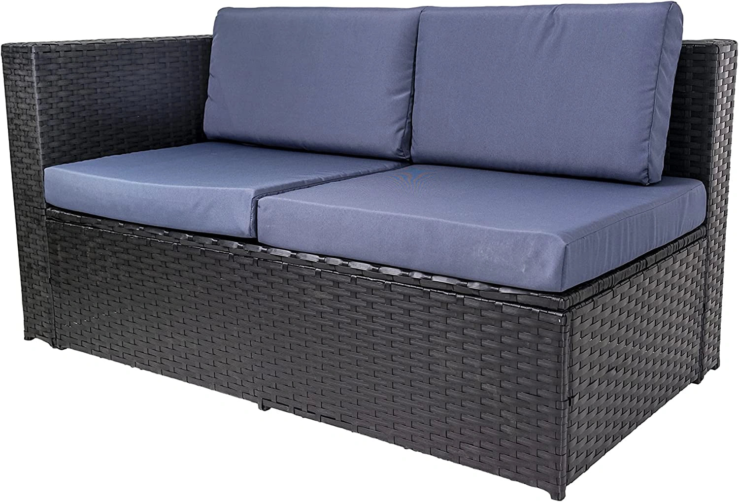 4-Seater Garden Furniture Set – 2-Seater Rattan Sofa, Table & 2 Chairs for Indoor/Outdoor