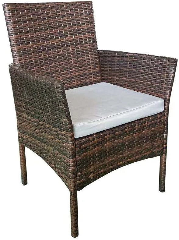 4-Seater Garden Furniture Set – 2-Seater Rattan Sofa, Table & 2 Chairs for Indoor/Outdoor