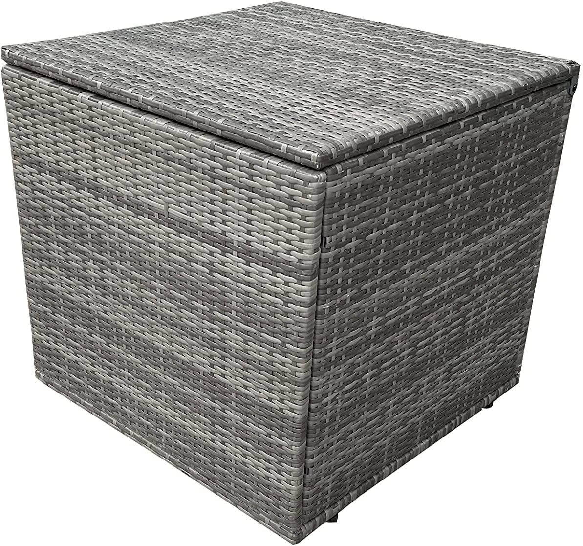 Grey 8 Seater Rattan Sofa Set: 2 Stools, 1+2+3 Seater Sofas