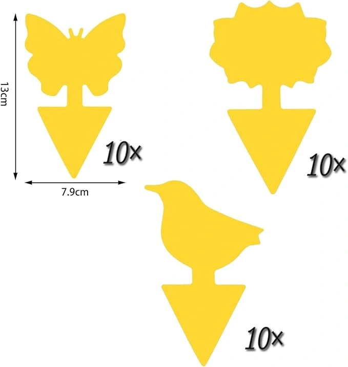 Fruit Fly Traps Double Sided Pack of 30 Yellow