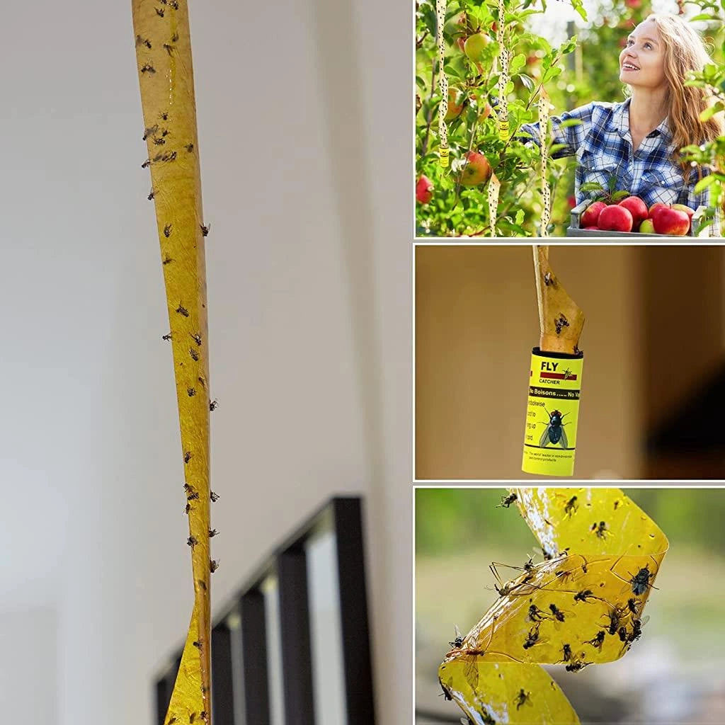 54pcs Pesticide Free Sticky Fly Catchers 78cm