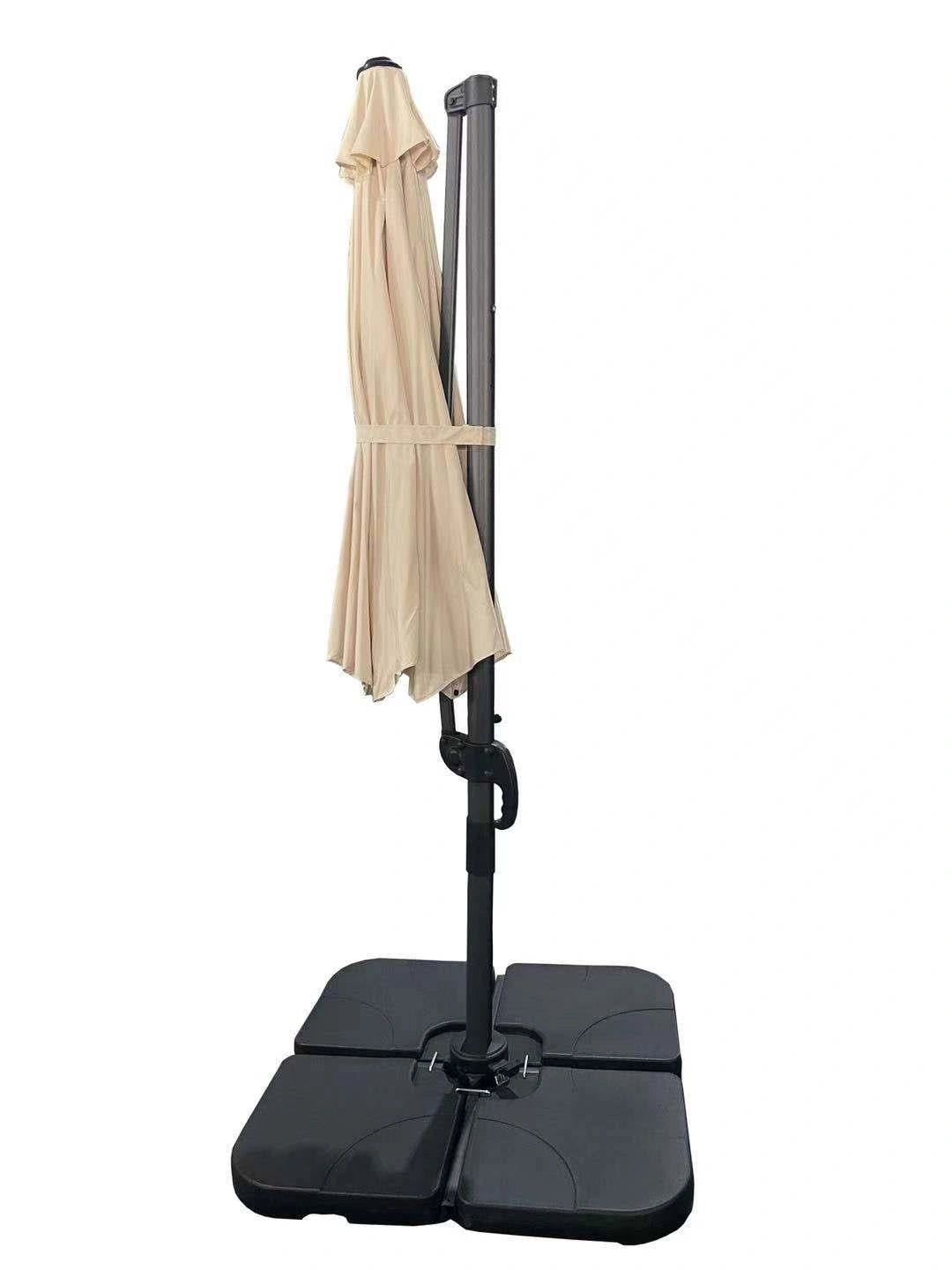 3m Patio Offset Parasol Cantilever Umbrella 360° Rotation Beige
