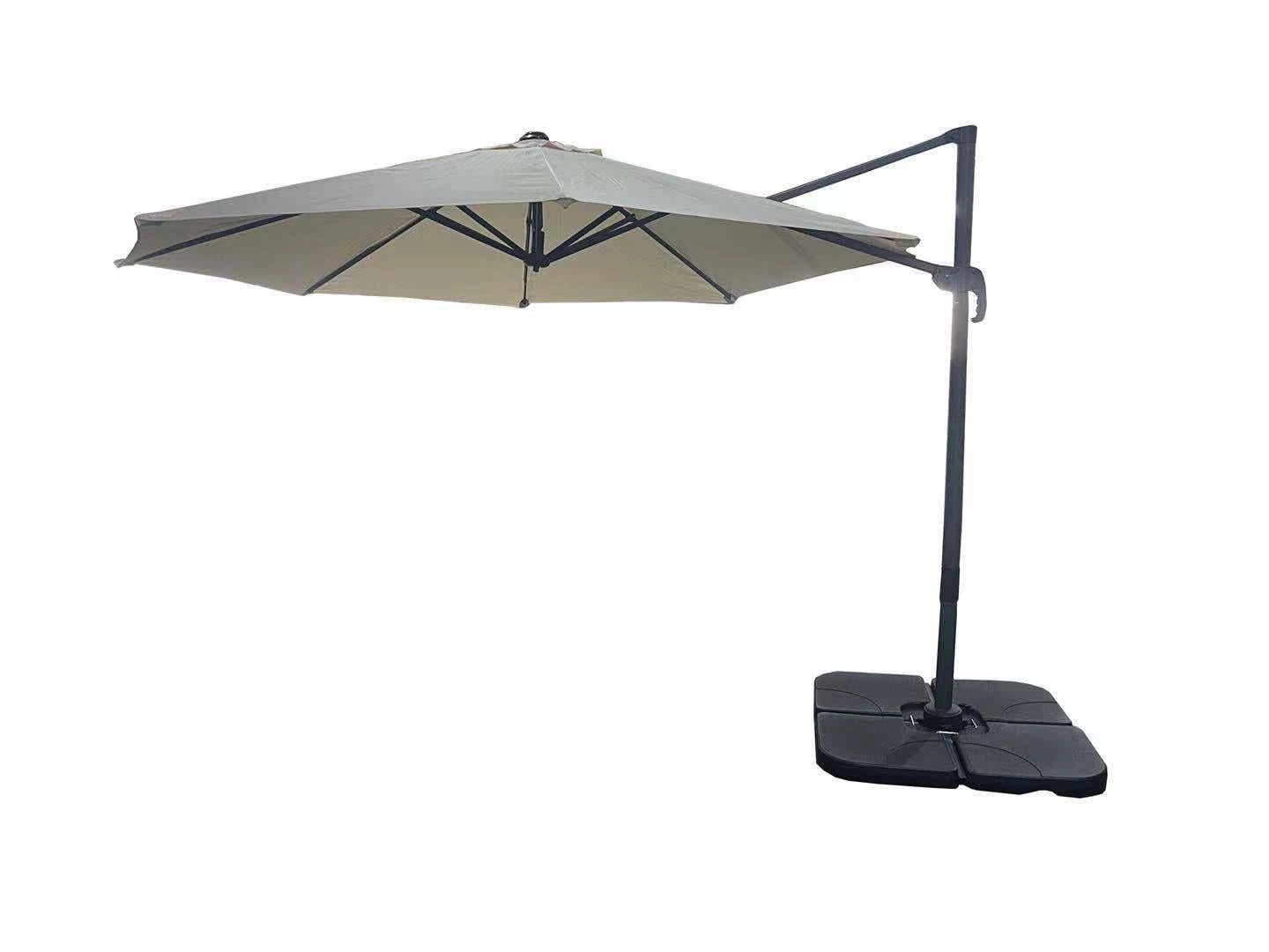 3m Patio Offset Parasol Cantilever Umbrella 360° Rotation Beige