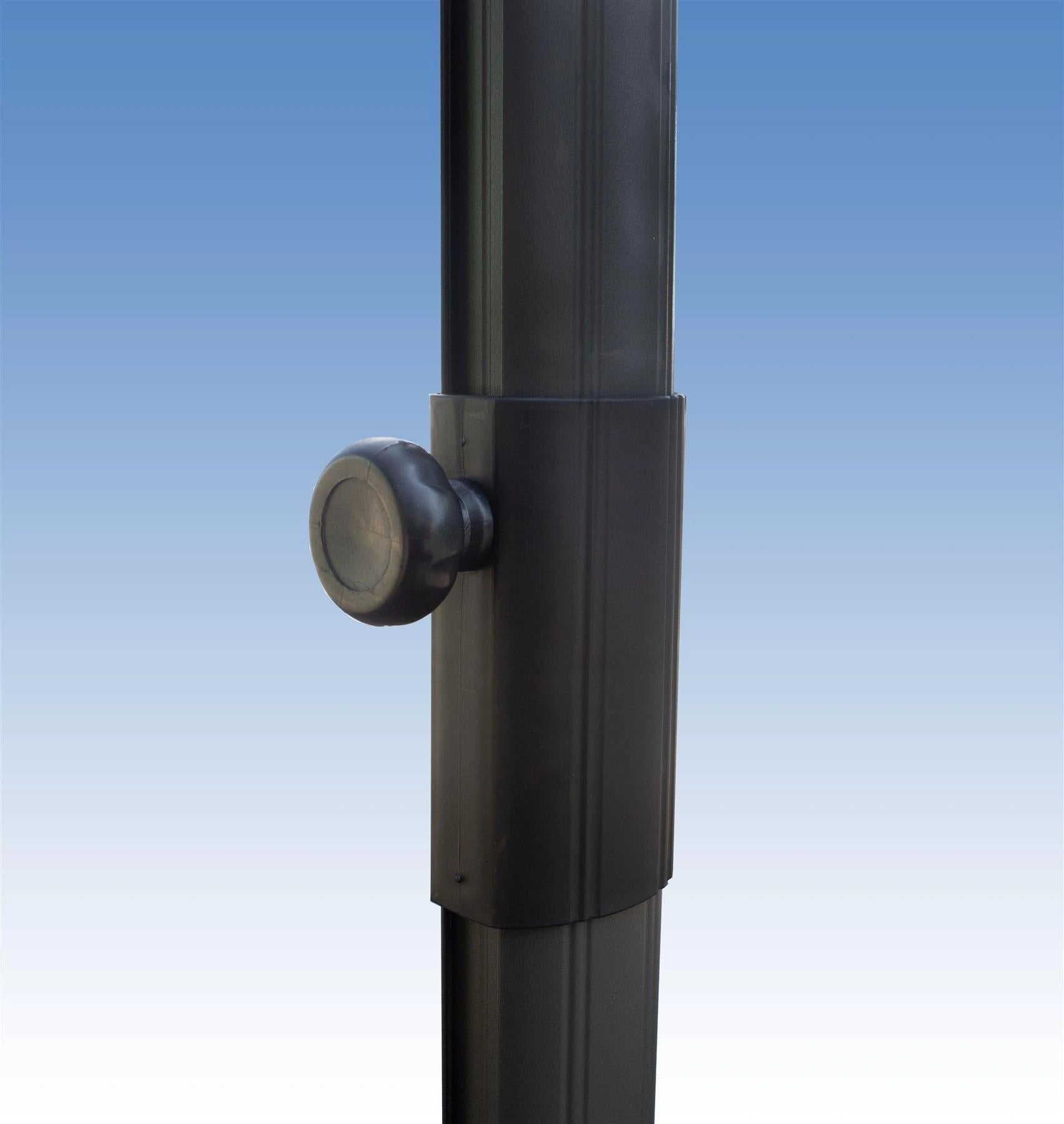 3m Patio Offset Parasol Cantilever Umbrella 360° Rotation Burgundy