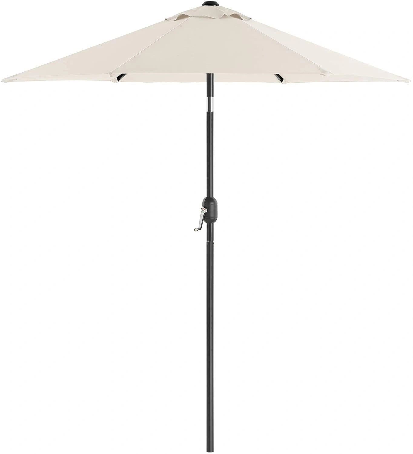 3m Garden Parasol Umbrella Tilting with Crank Handle Beige