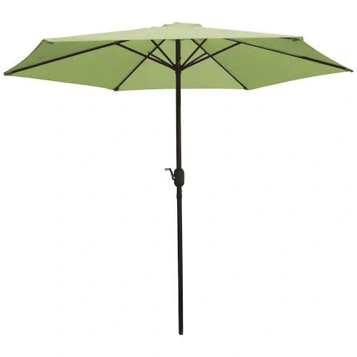 3m Garden Parasol Umbrella Tilting with Crank Handle Lime