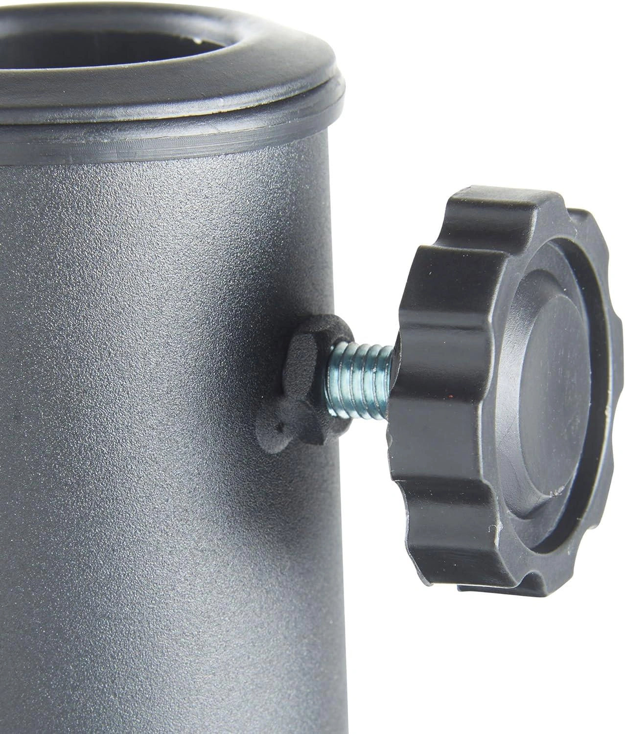 12Kg Black Round Concrete Parasol Base