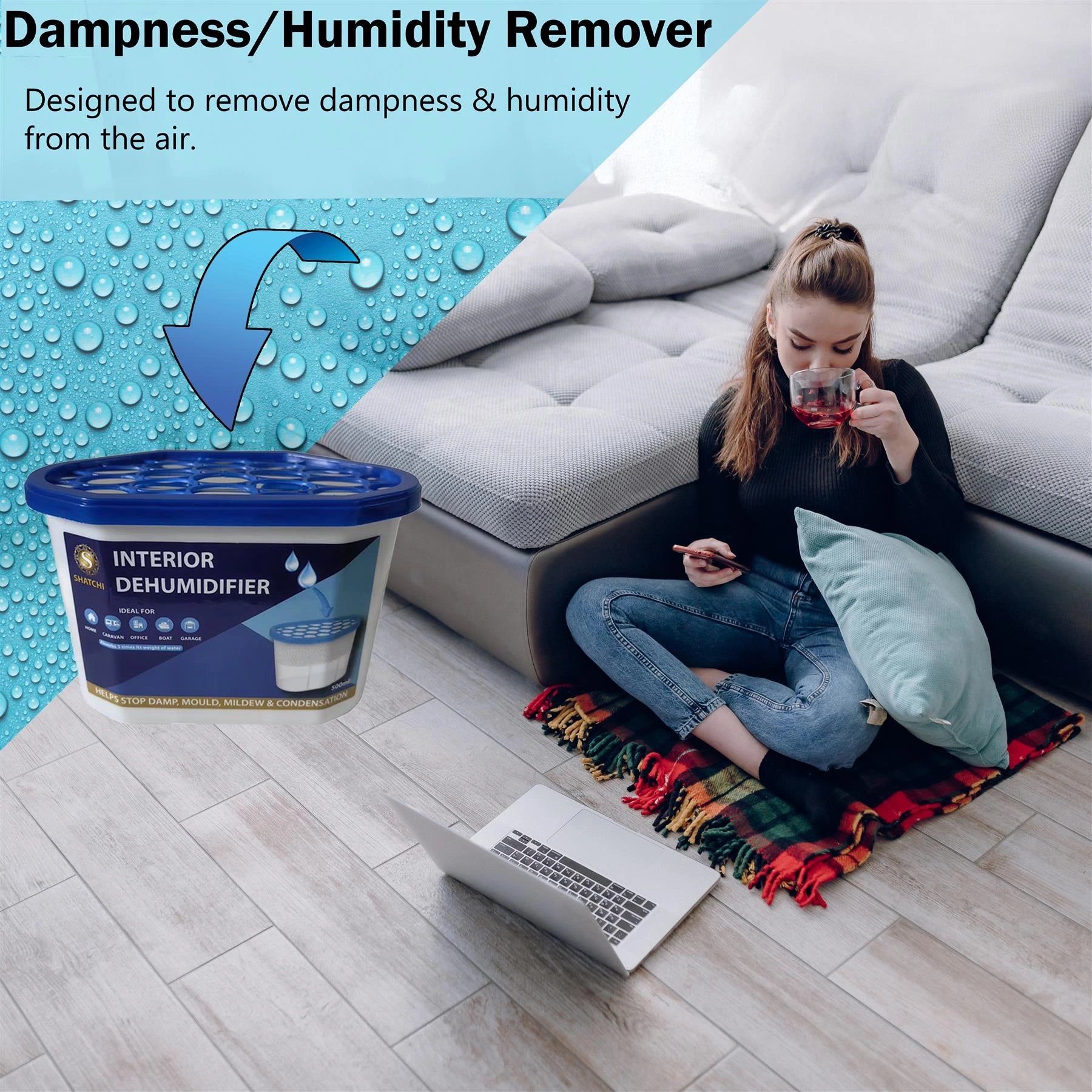 Pack Of 10 Dehumidifier 500ml