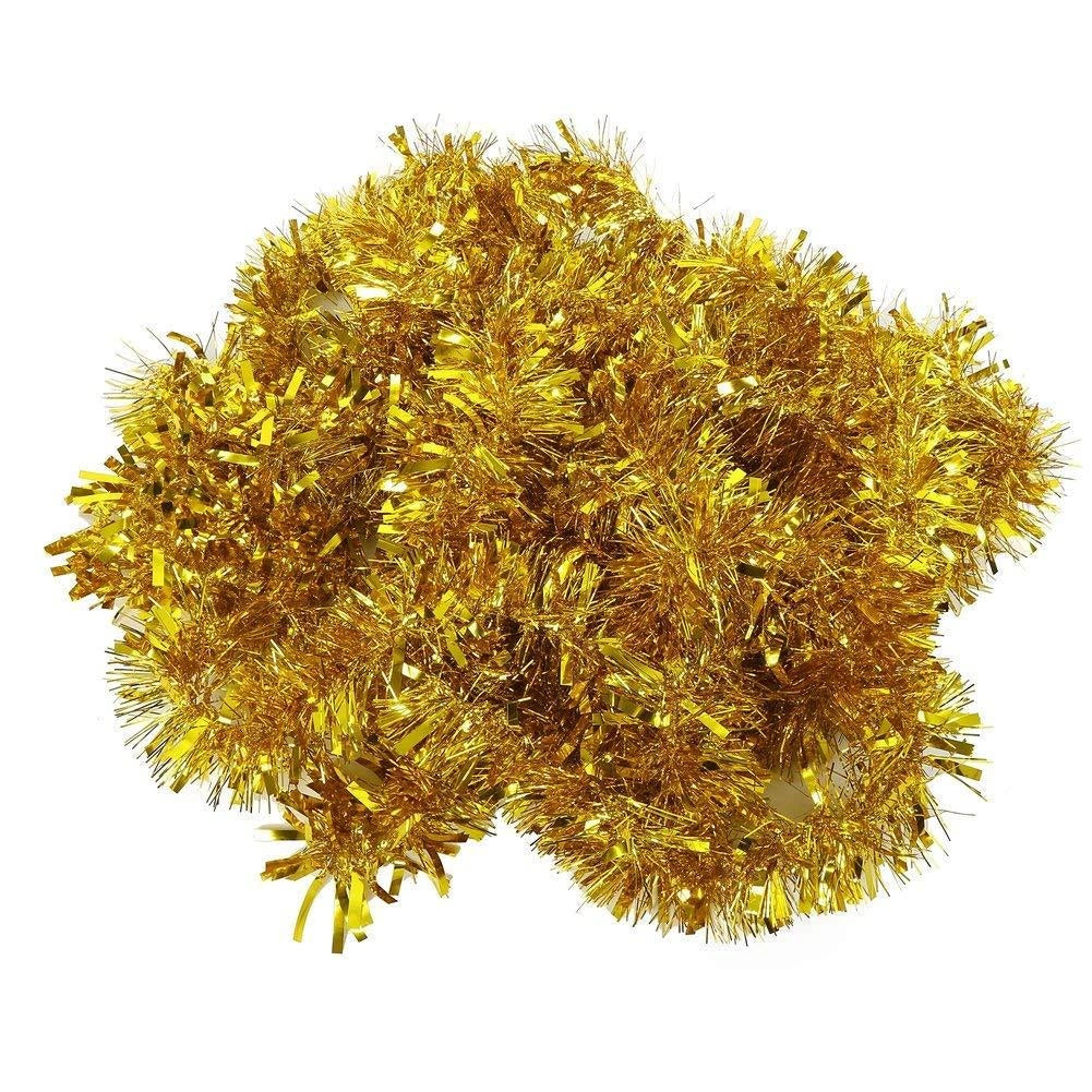Gold Tinsel Tree Decoration 1.8M