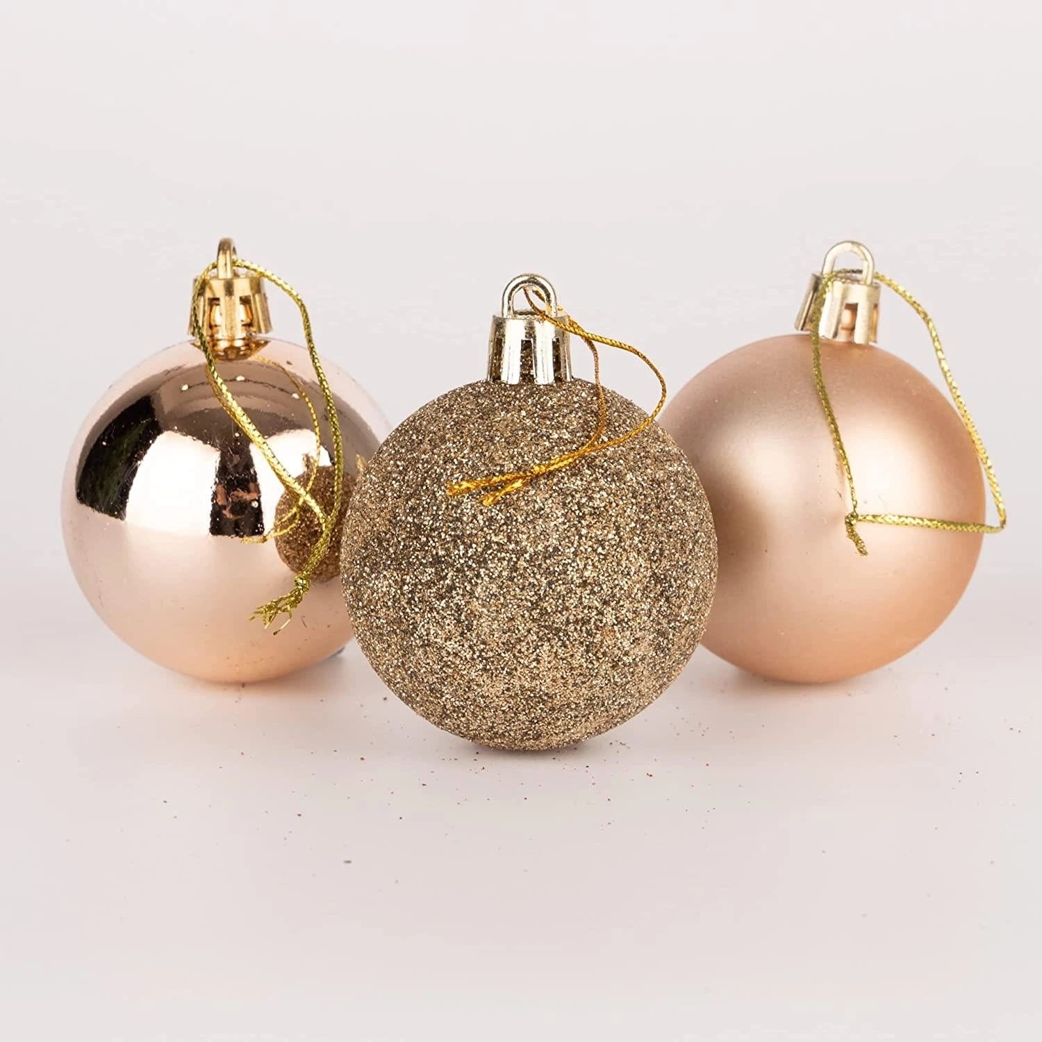 Baubles Champagne 5Cm-9Pcs Set -Pvc